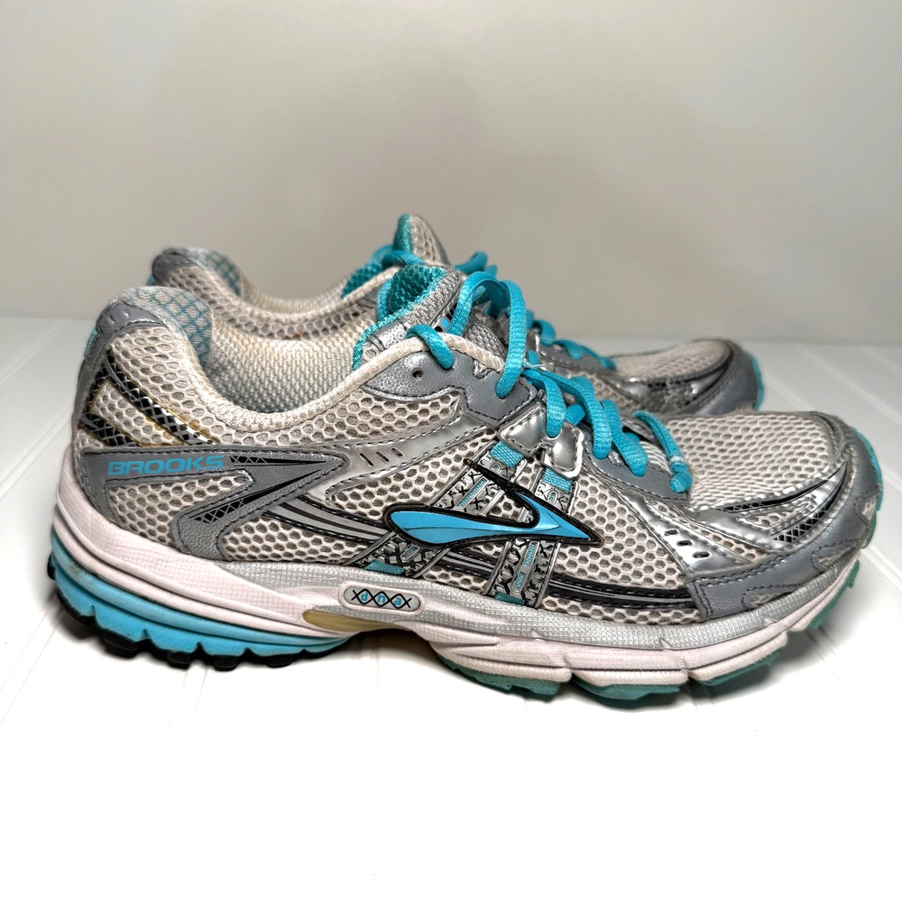 Brooks Women’s Ravenna 2 Running Shoes Size 8 Grey Teal Cross Training Athletic - Picture 4 of 8